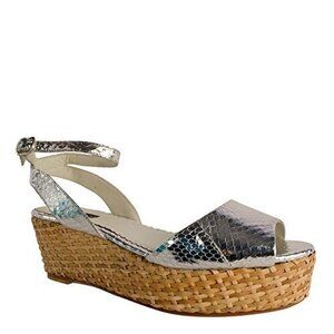 rafe NEW YORK Women's Elisha Genuine Snake Platform Sandals Shoes 9 US / 39 EU